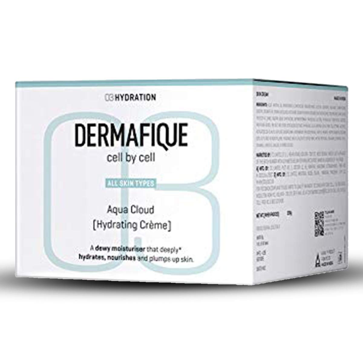 Dermafique Aqua Cloud Light Moisturising Crème, 200g for Normal, Oily, Dry and Combination Skin for Soft Hydrated Glowing Skin Face Cream with Vitamin E – view 7