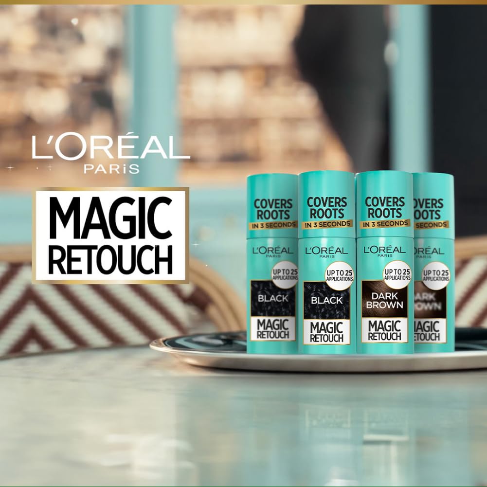 L'Oreal Paris Instant Root Concealer Spray, Ideal for Touching Up Grey Root Regrowth, Magic Retouch, 2 Dark Brown, 75ml – view 8