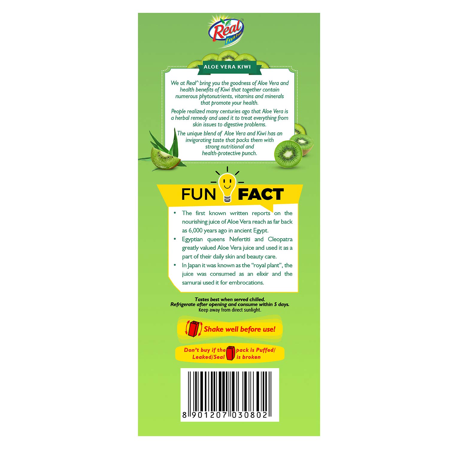 DABUR Real Aloe Kiwi Pouch, 1 L – view 3