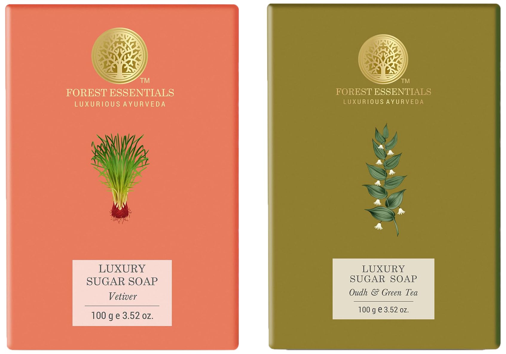 Forest Essentials sugar soap combo for face and body use