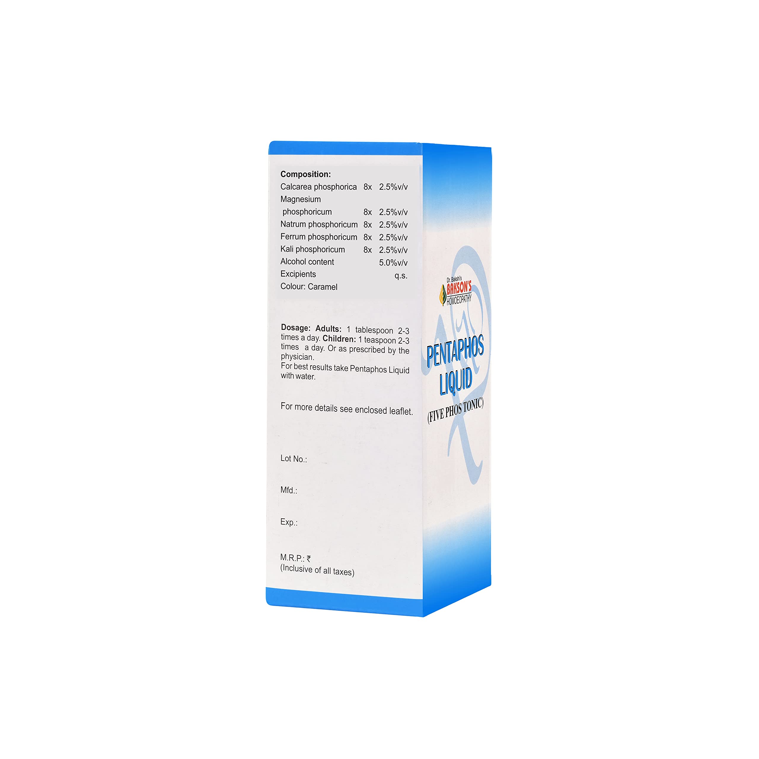 Dr. Bakshi's BAKSON'S HOMOEOPATHY Pentaphos Syrup (450ml) – view 2