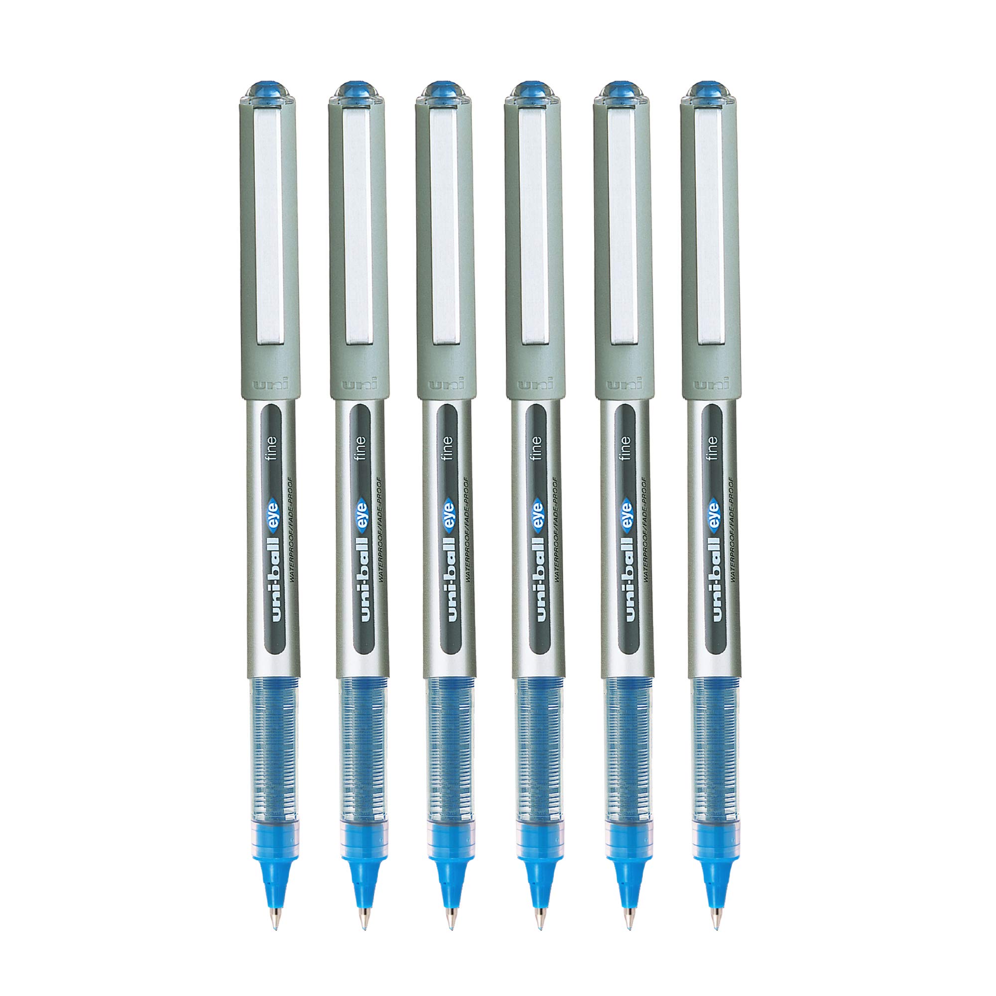 Blue uni-ball Eye UB157 0.7 mm capped roller ball pens