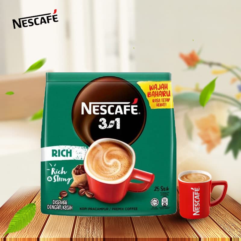 Nescafe 3 In1 Rich Premix Coffee 25 Sticks 450G, Bag – view 2