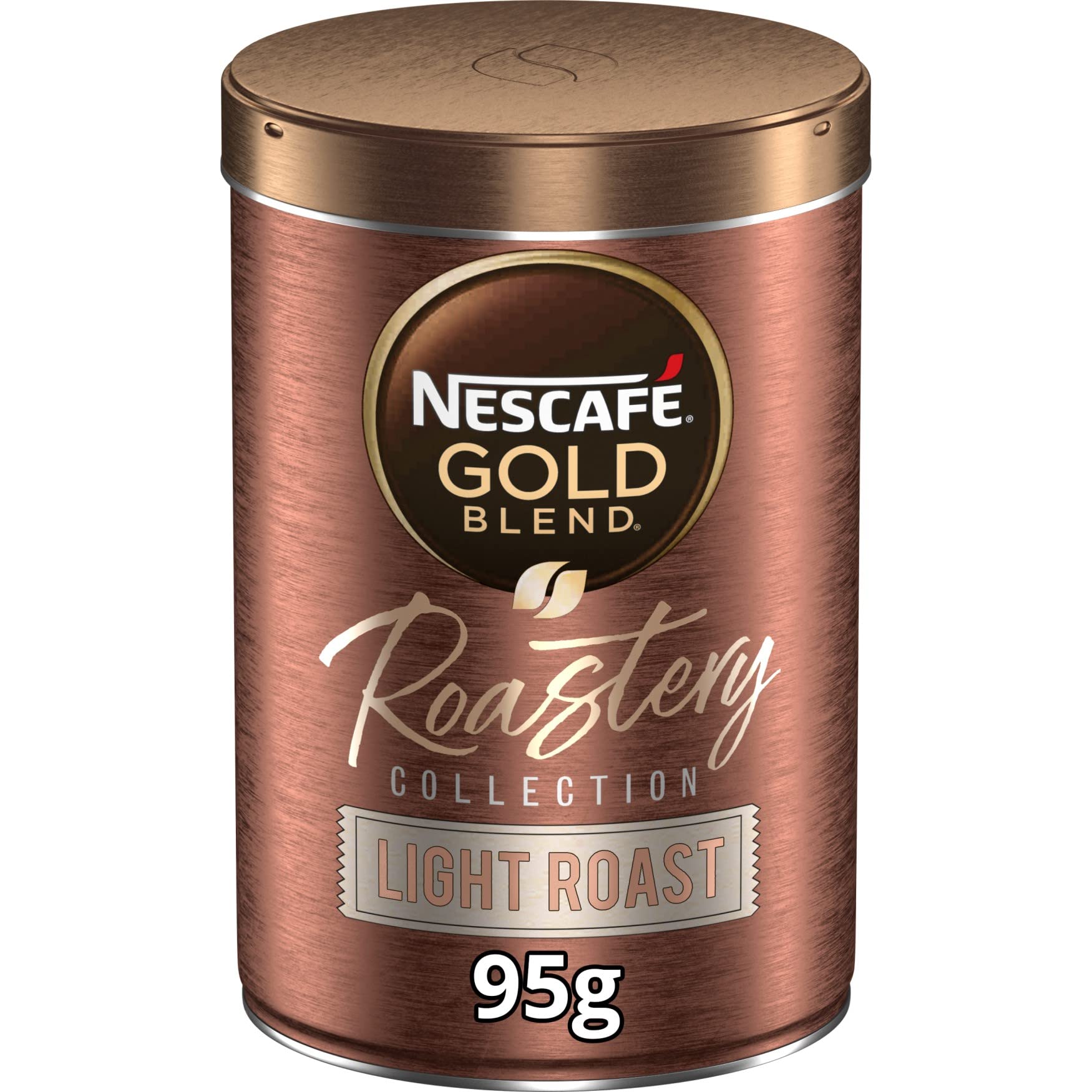 95 g can of Nescafe Gold light roast coffee powder