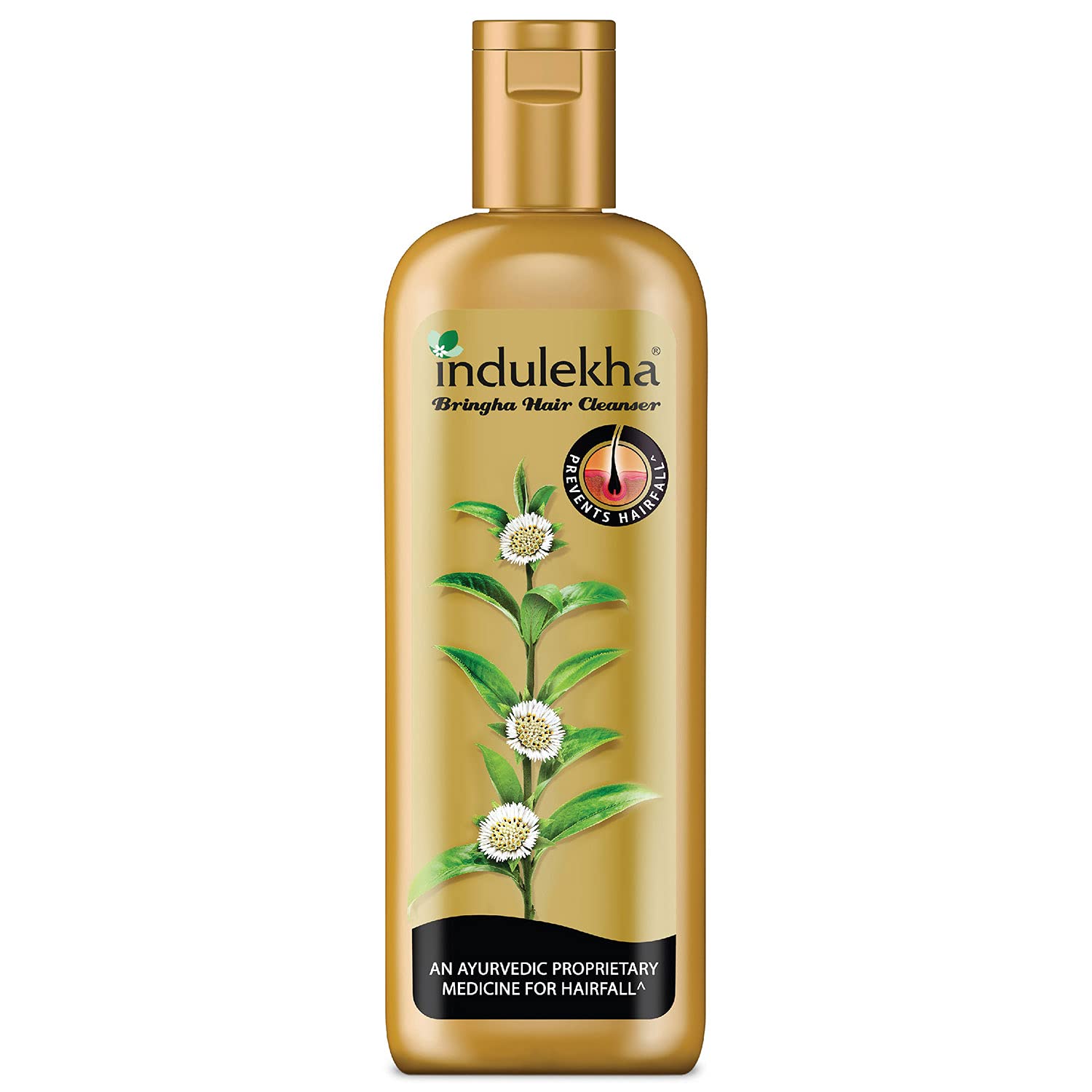 Indulekha Bringha Ayurvedic Hair Oil 100 ml, Hair Fall Control and Hair Growth with Bringharaj & Coconut Oil - Comb Applicator Bottle for Men & Women & Ayurvedic Shampoo 200 ml – view 5