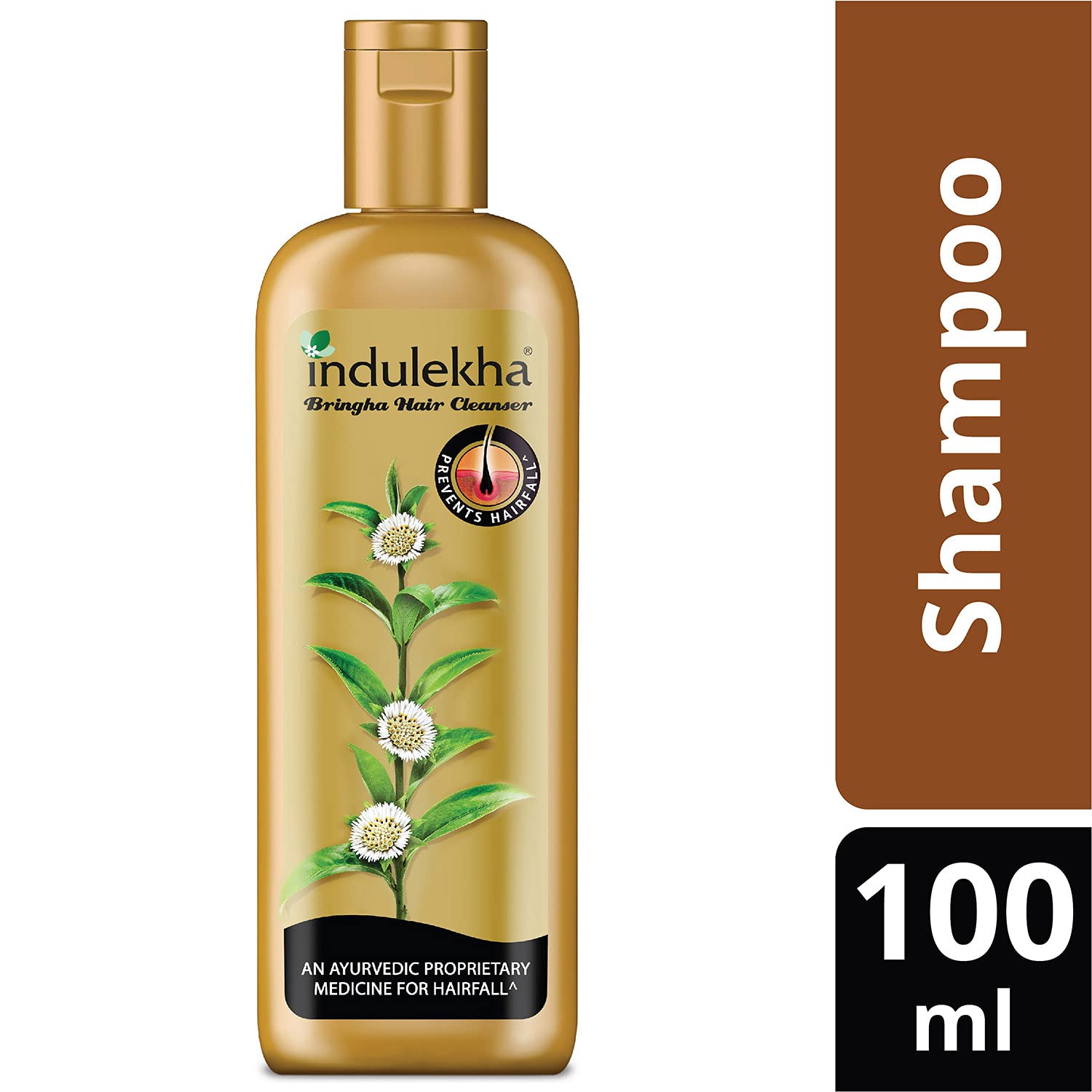 Indulekha Bringha Ayurvedic Hair Oil 100 ml, Hair Fall Control and Hair Growth with Bringharaj & Coconut Oil - Comb Applicator Bottle for Men & Women & Ayurvedic Shampoo 200 ml – view 7