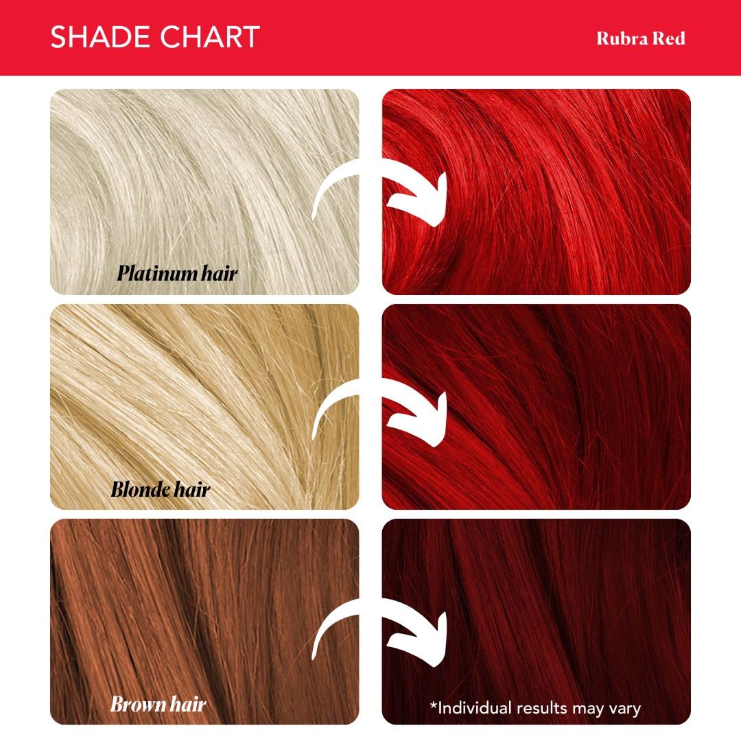 Paradyes Semi-permanent Rubra Red DIY Conditioner Based Hair Colour 120 gm and Lighten Up! Bleach Pack 30 Vol. for all Hair Types – view 7