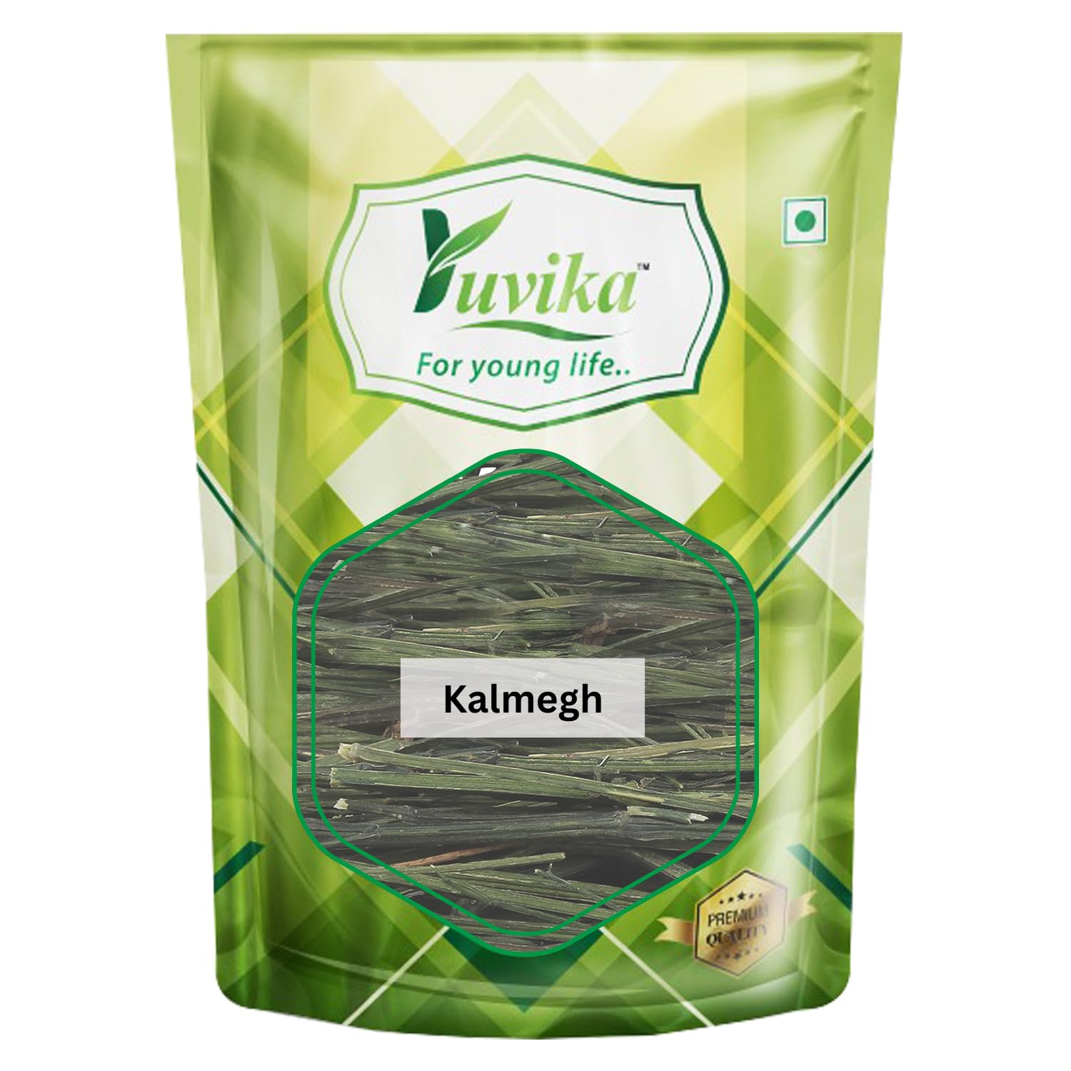 Front pack of Yuvika Kalmegh whole herb 100 g