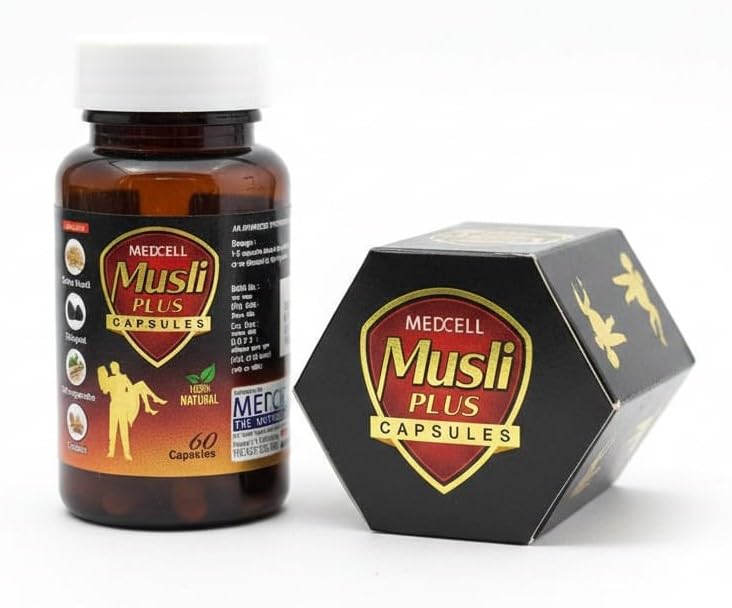 Musli Plus herbal capsules with Safed Musli and Ashwagandha