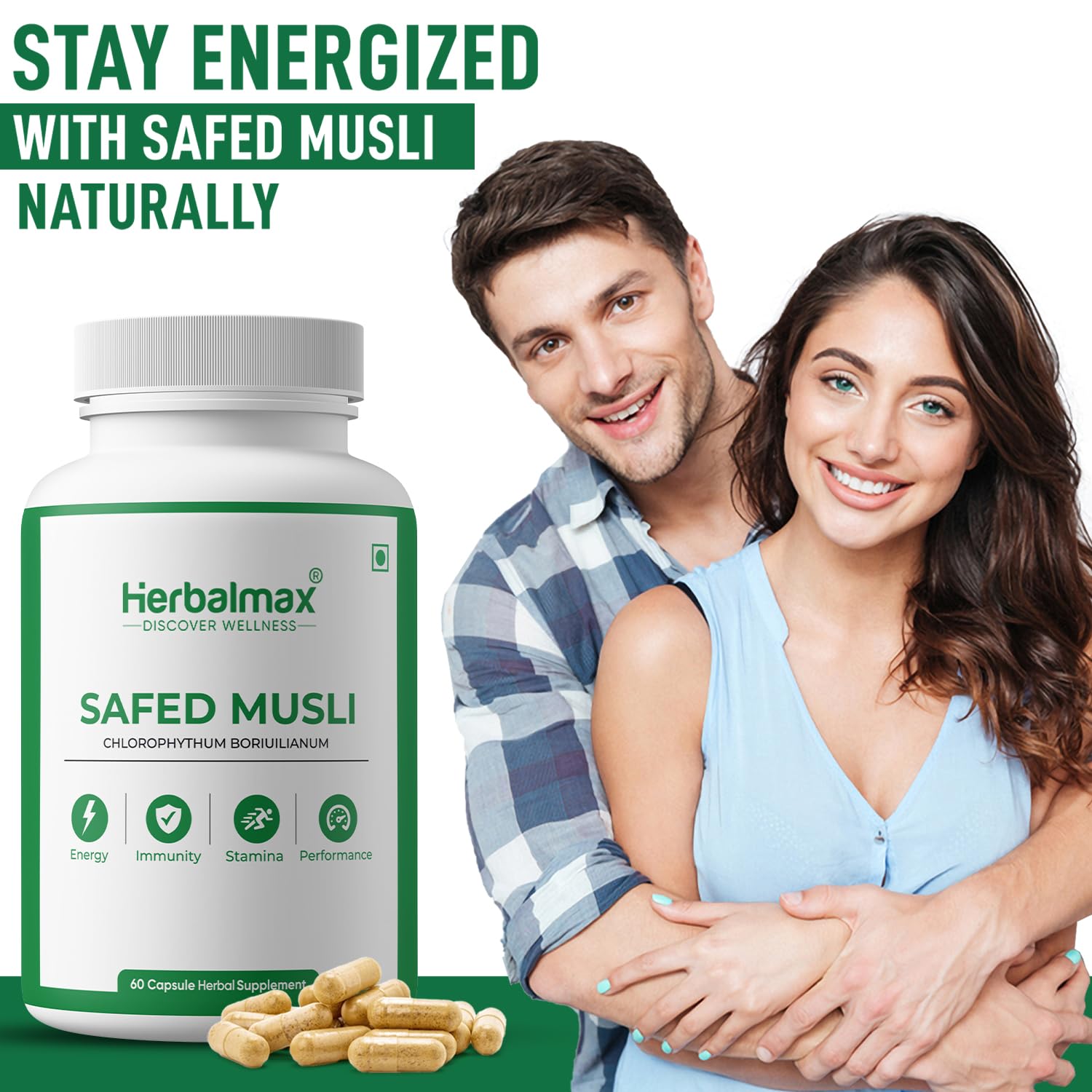 Herbalmax Safed Musli 800mg – view 3