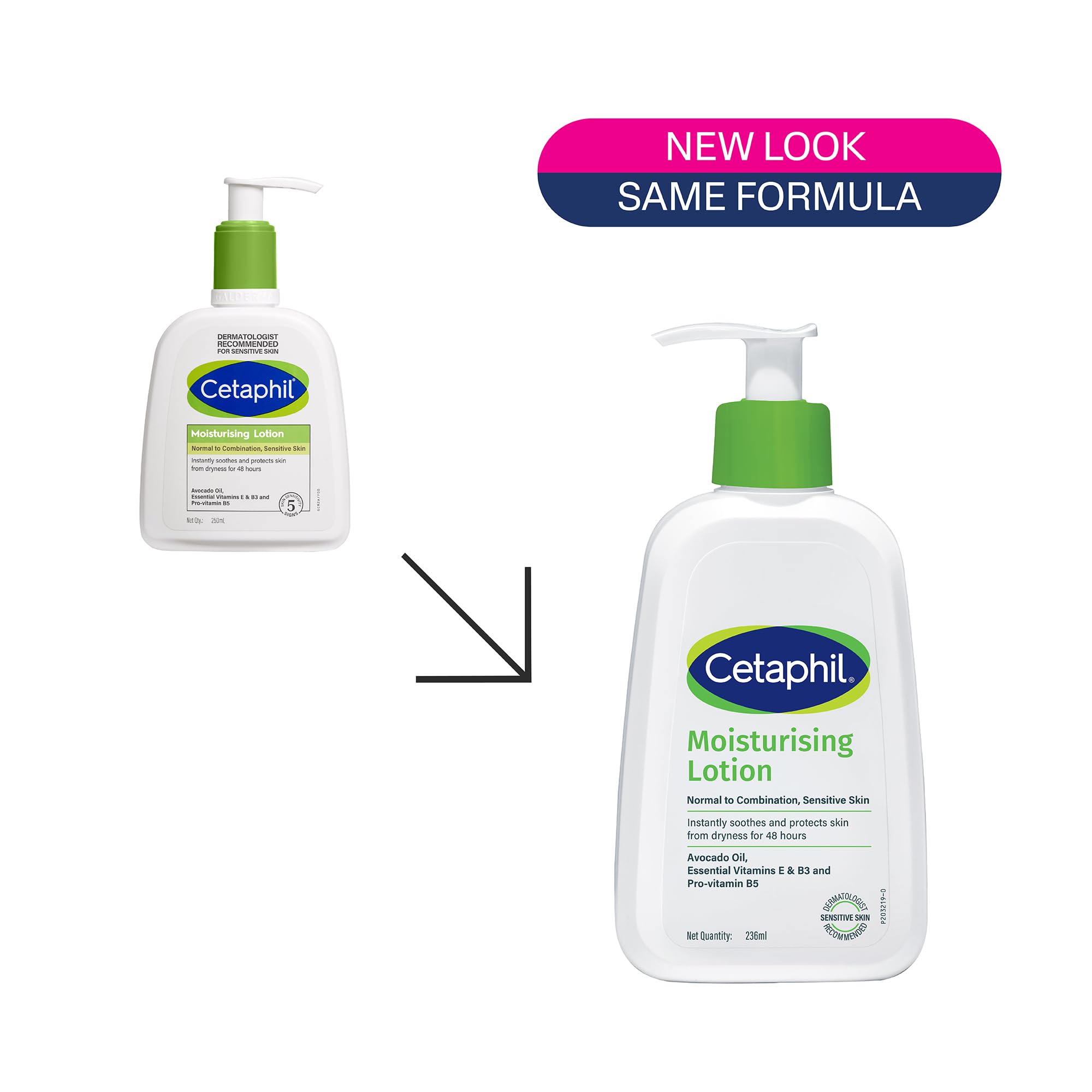 Cetaphil Moisturising Lotion for Face & Body, Normal to dry skin,250 ml – view 2