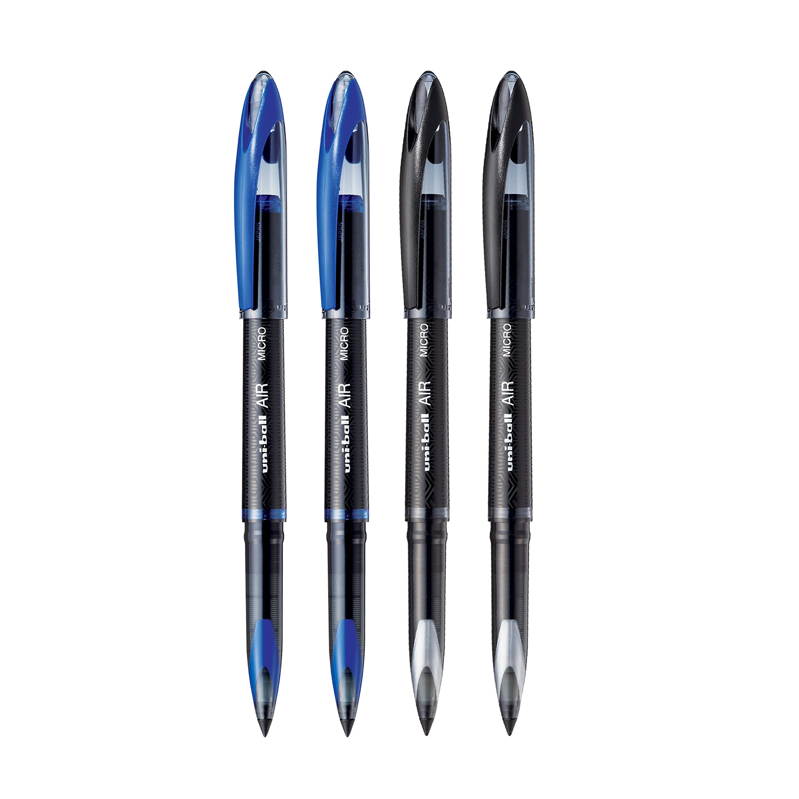 uni-ball Air 0.5 mm pens with blue and black ink