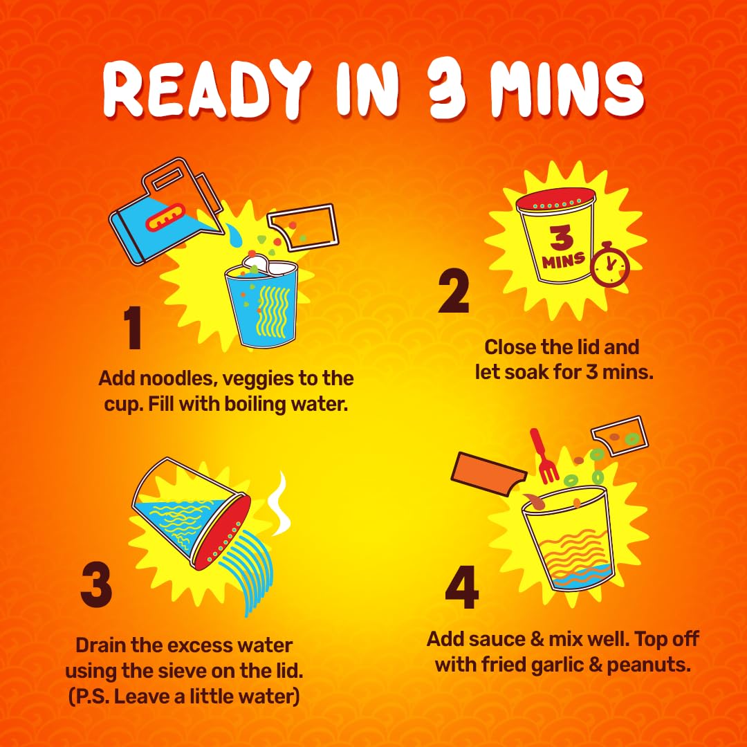 MasterChow Instant Cup Noodles - Chowmein Noodles – view 2