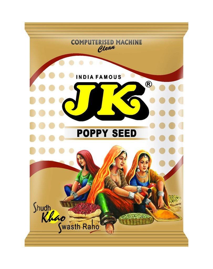 Pack of JK posto dana poppy seeds for curries