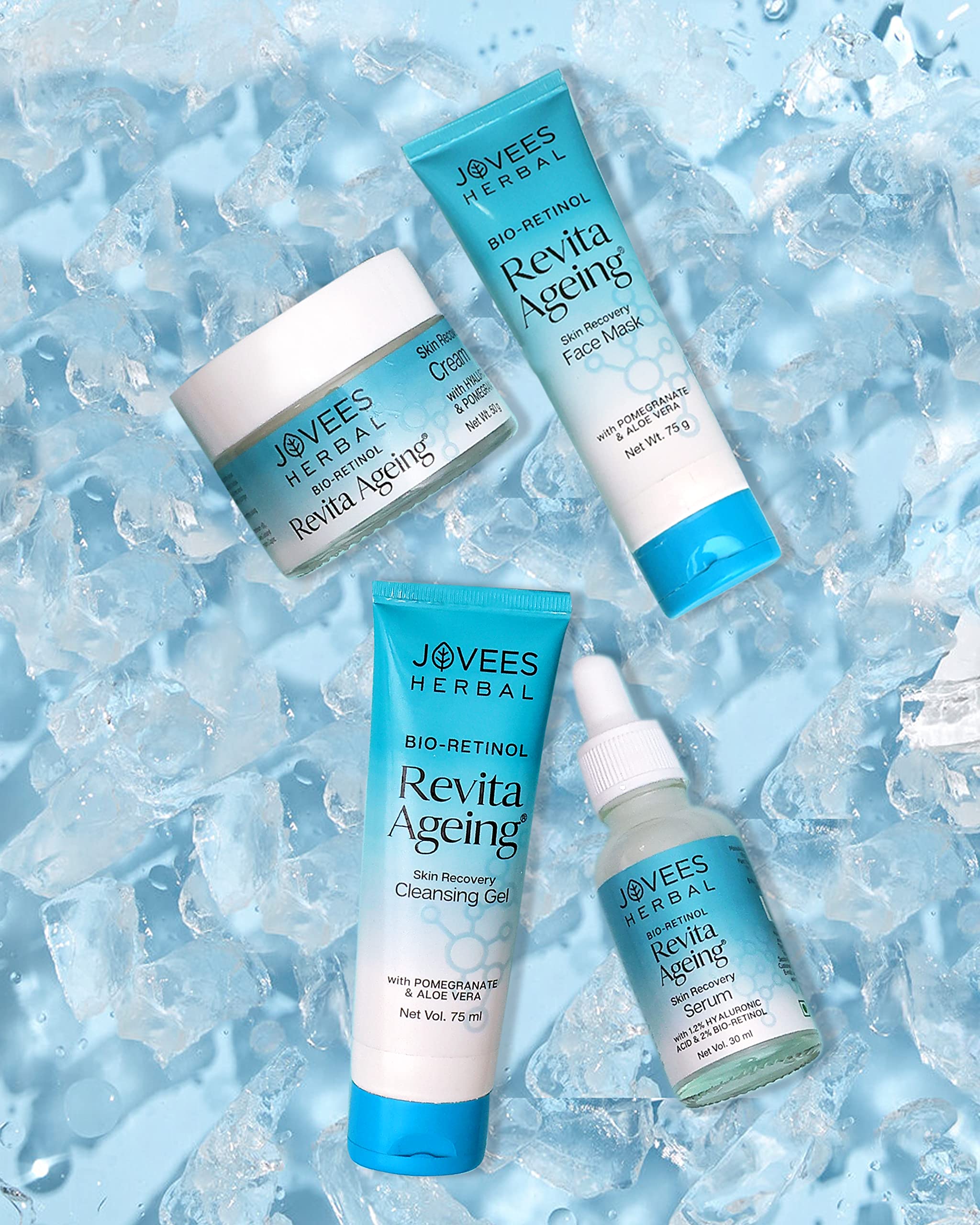 Jovees Herbal Bio-Retinol Revita Ageing Cleansing Gel To Reduce Fine Lines & Wrinkles 75ml – view 7