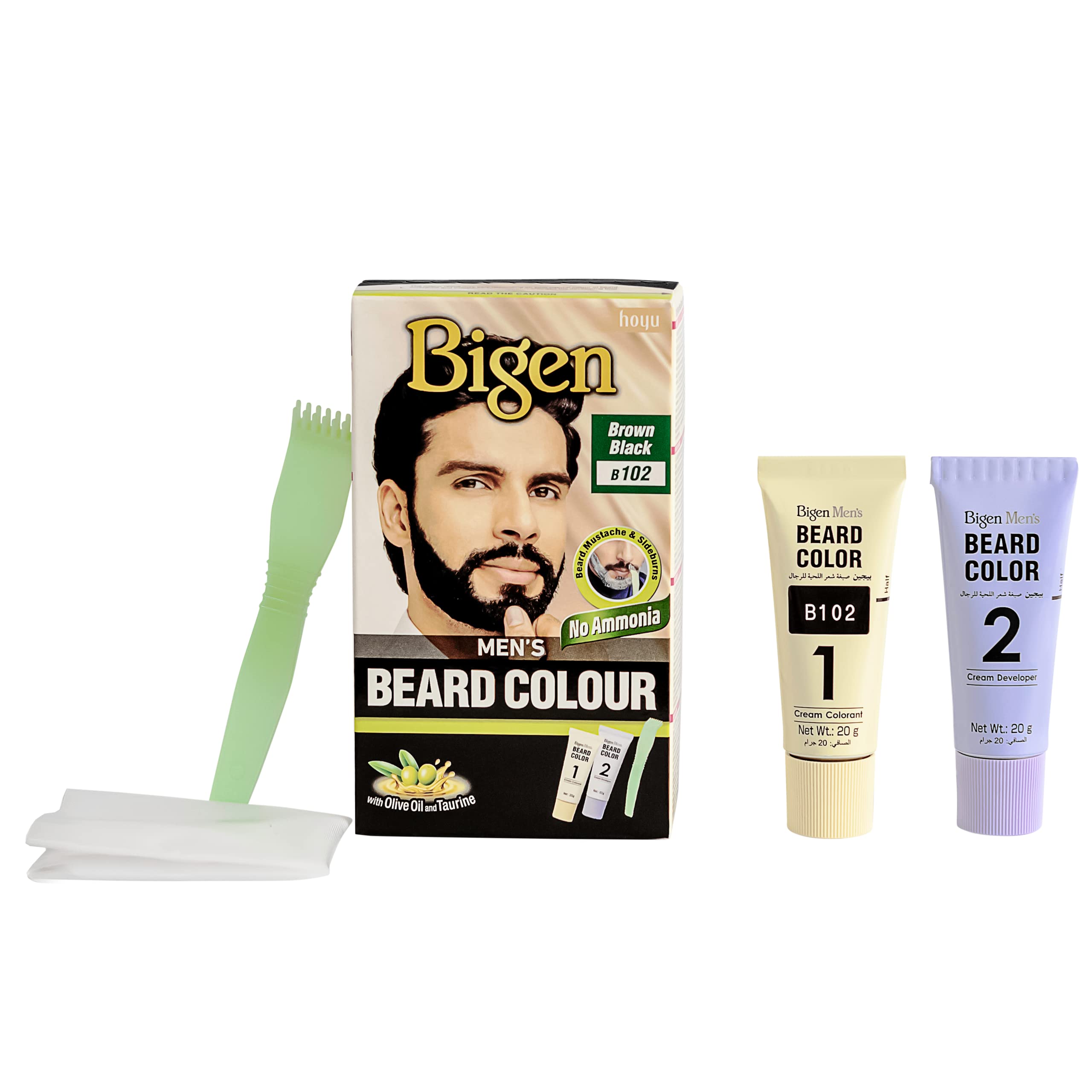 Bigen Men's Beard Color Natural Brown (B104) 20gm+20gm=40gm – view 2