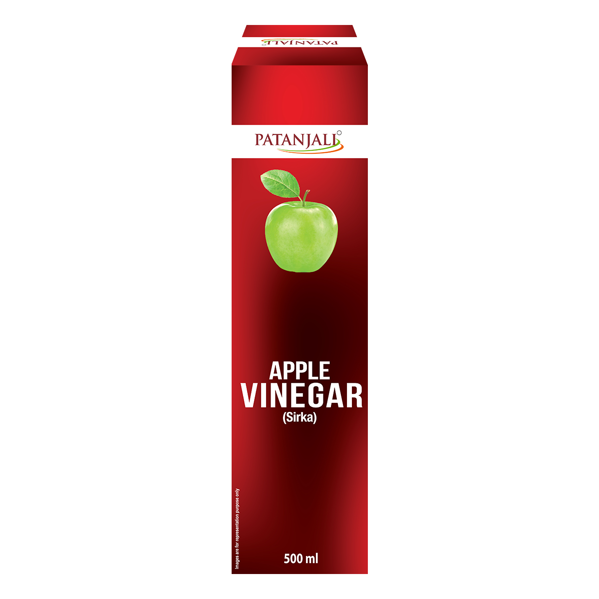 Patanjali apple sirka 500 ml bottle pack shot