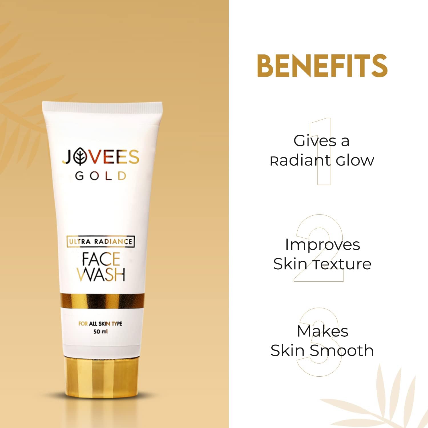 Jovees Herbal Ultra Radiance Gold Face Wash – view 3