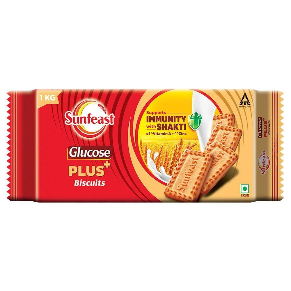 Sunfeast Glucose Plus+ Biscuits 1 Kg – view 1