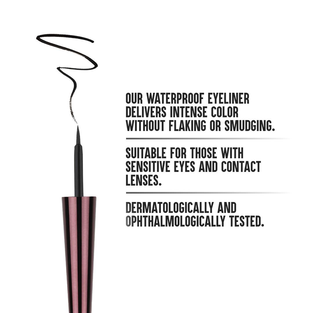 Colorbar Waterproof Opaque Liquid Eyeliner Opaque Finish - Black, 2.5ml – view 3