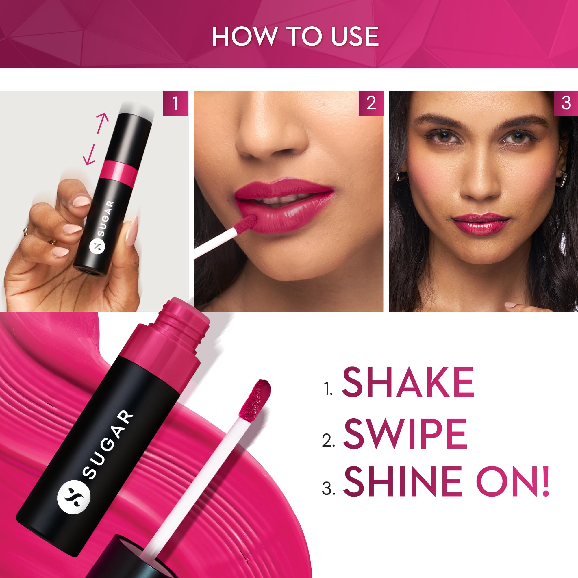 SUGAR Cosmetics Partner In Shine Transferproof Glossy Lipstick – view 3