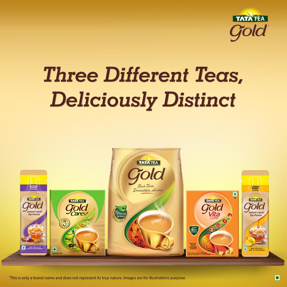 Tata Tea Gold 1kg, Premium Assam Teas With Gently Rolled Aromatic Long Loose Leaves, Rich & Aromatic Chai, Black Tea – view 5