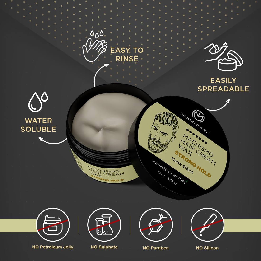The Man Company Machismo Stronghold Hair Wax for Men – view 3