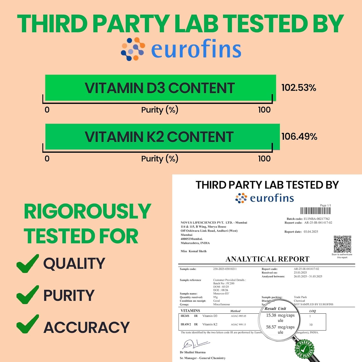 Carbamide Forte Vitamin D3 K2 Supplement – view 3