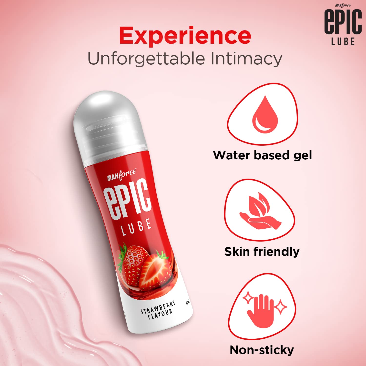 Epic Lube Strawberry Flavoured Lubrication Gel for Men & Women – view 6