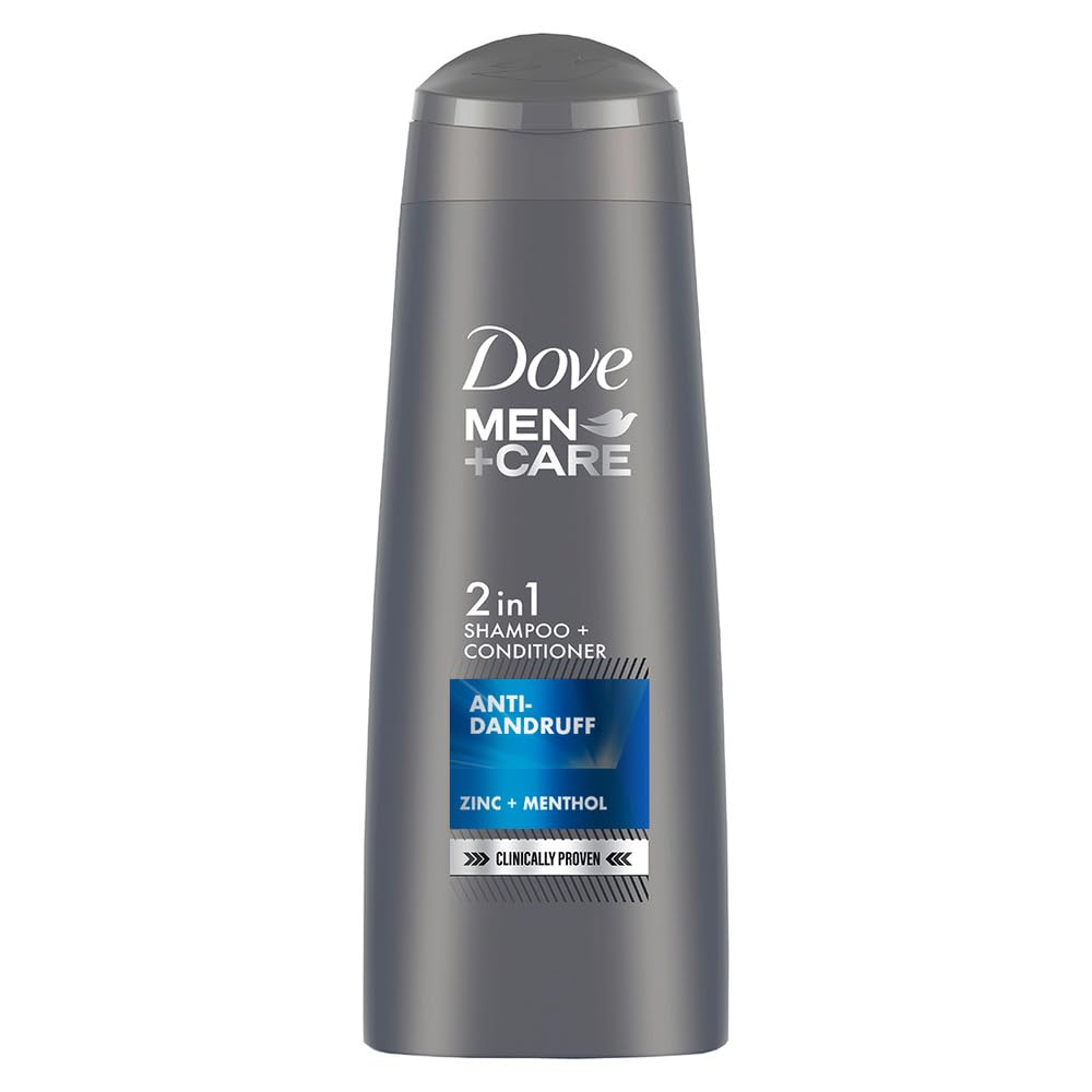 Dove Men+Care 180 ml anti-dandruff shampoo and conditioner bottle