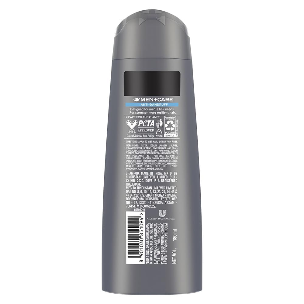 Dove Men+Care Anti Dandruff 2in1 Shampoo+Conditioner, 180 ml – view 2