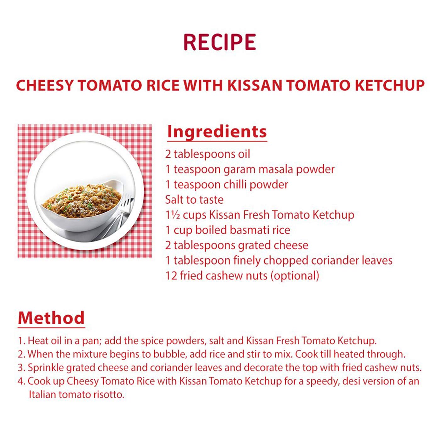 Kissan Fresh Tomato Ketchup Bottle, 500g – view 4
