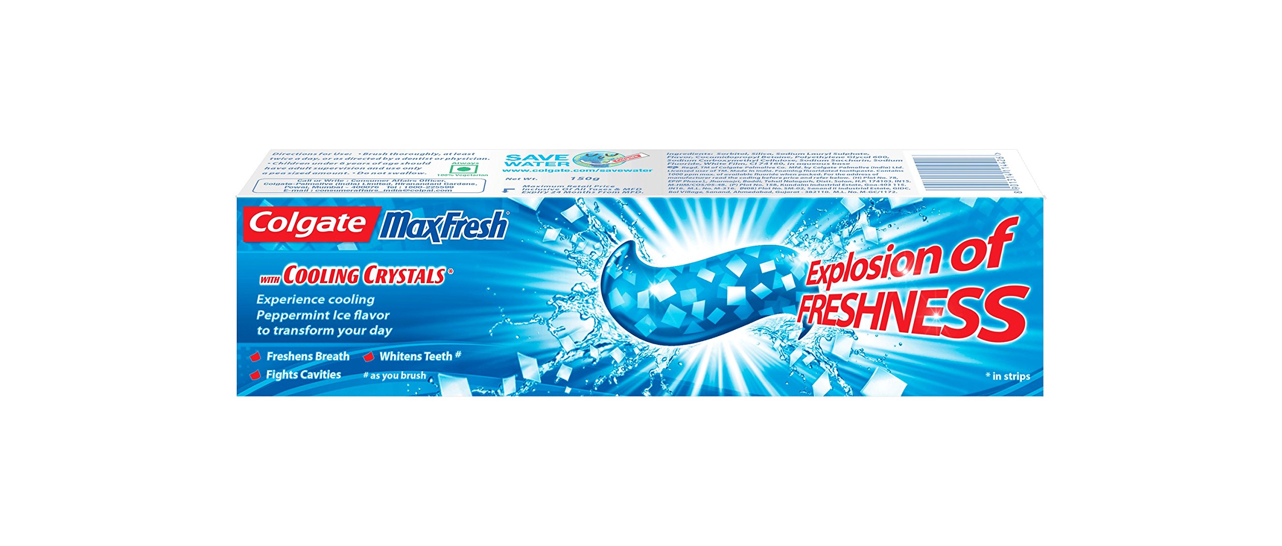 Colgate Max Fresh Toothpaste - 150 g (Buy 3 Get 1 Free, Peppermint Ice) – view 3
