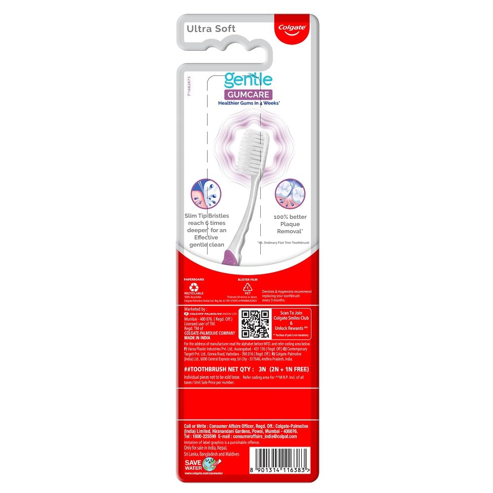 Colgate Gentle Gumcare Toothbrush - 3Pcs (Buy 2 Get 1 Free) – view 8