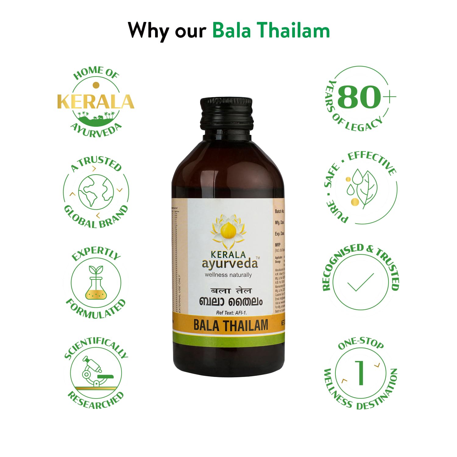 Kerala Ayurveda Bala Thailam 200ml – view 6