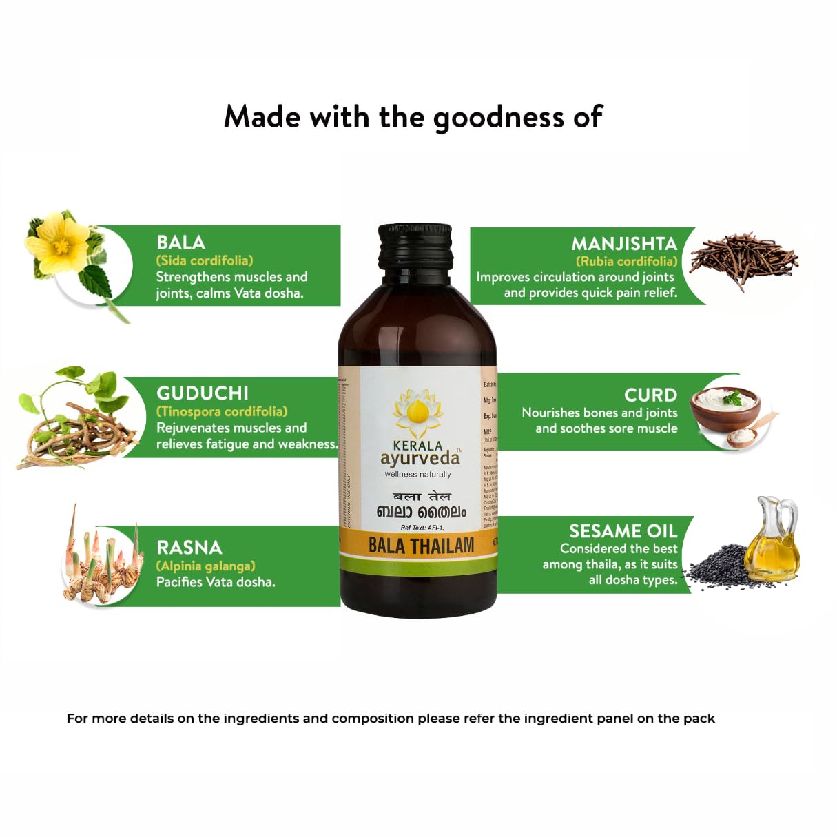 Kerala Ayurveda Bala Thailam 200ml – view 7