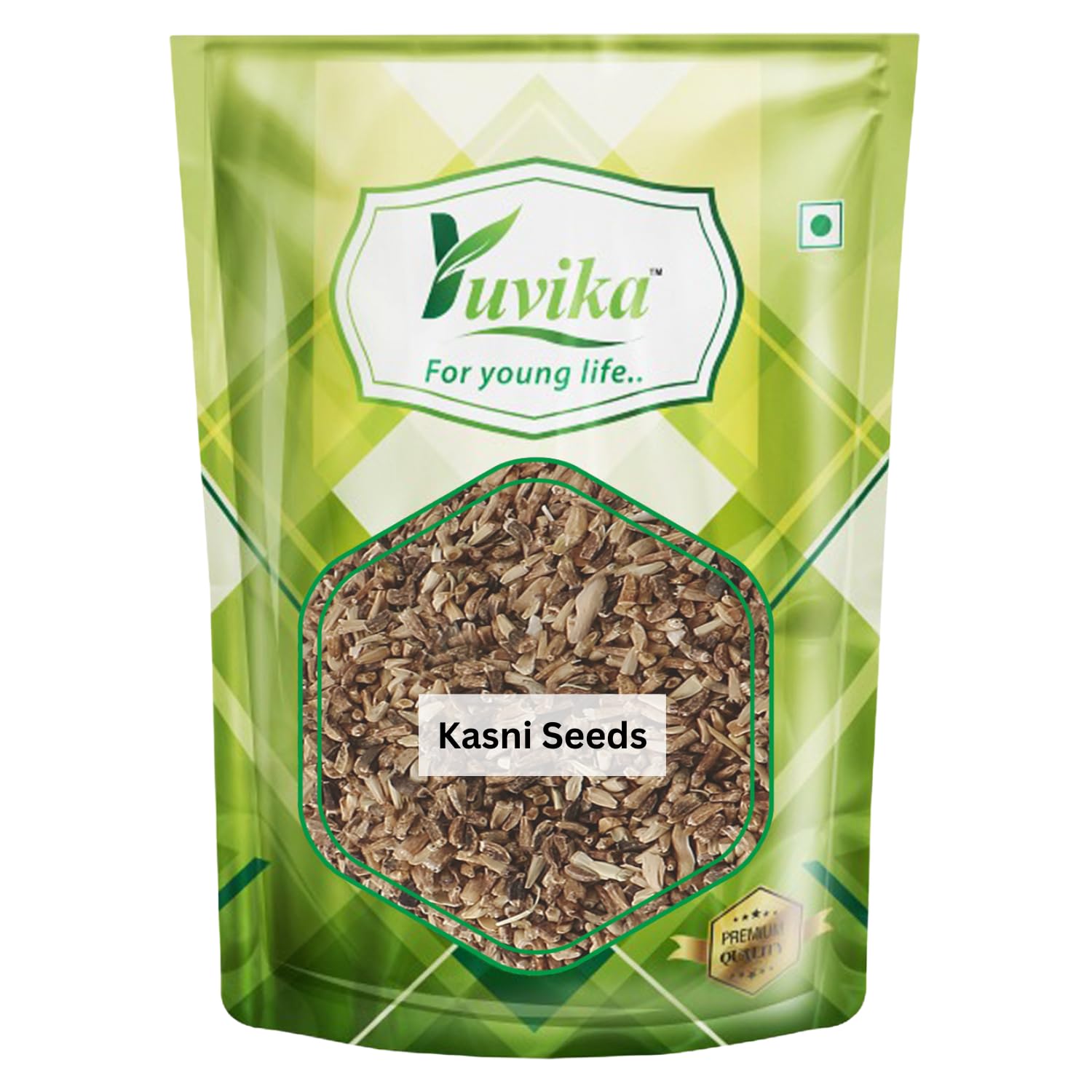 Yuvika kasni seeds packet showing chicory endive 200 grams