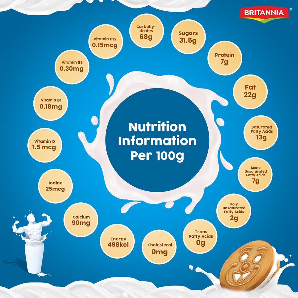 Britannia Milk Bikis Milky Cream Biscuits 200 G – view 3