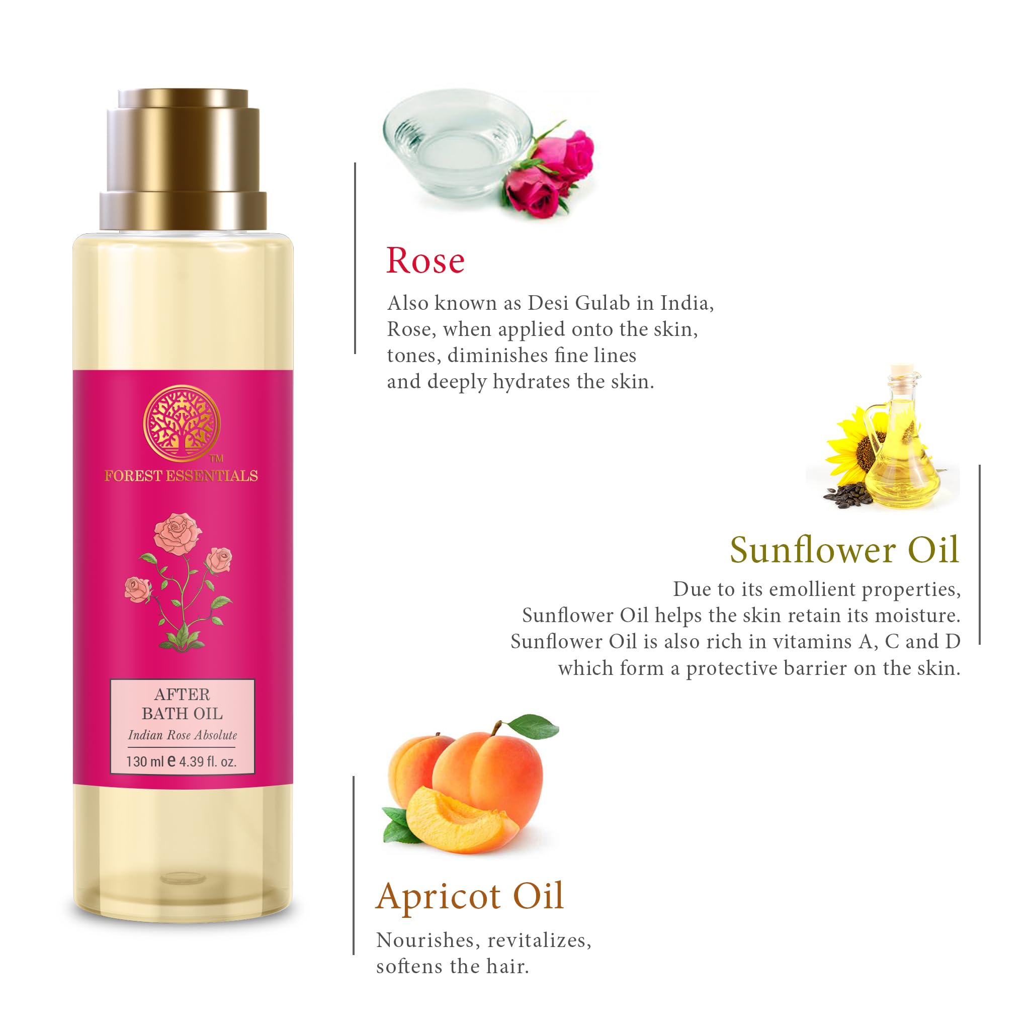 Forest Essentials After Bath Oil Indian Rose Absolute – view 4