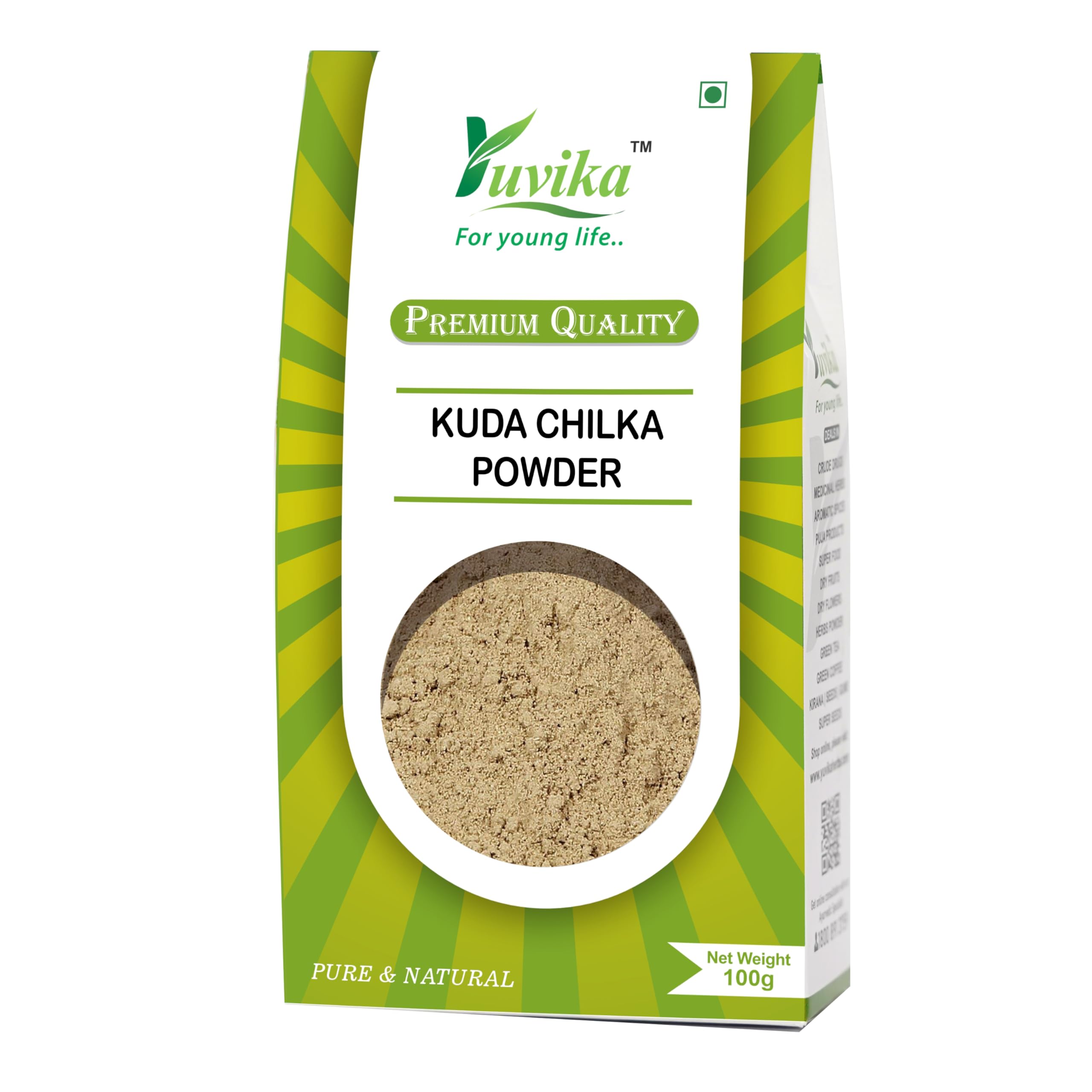 Yuvika Kutaj Holarrhena antidysenterica powder in 100 gram box