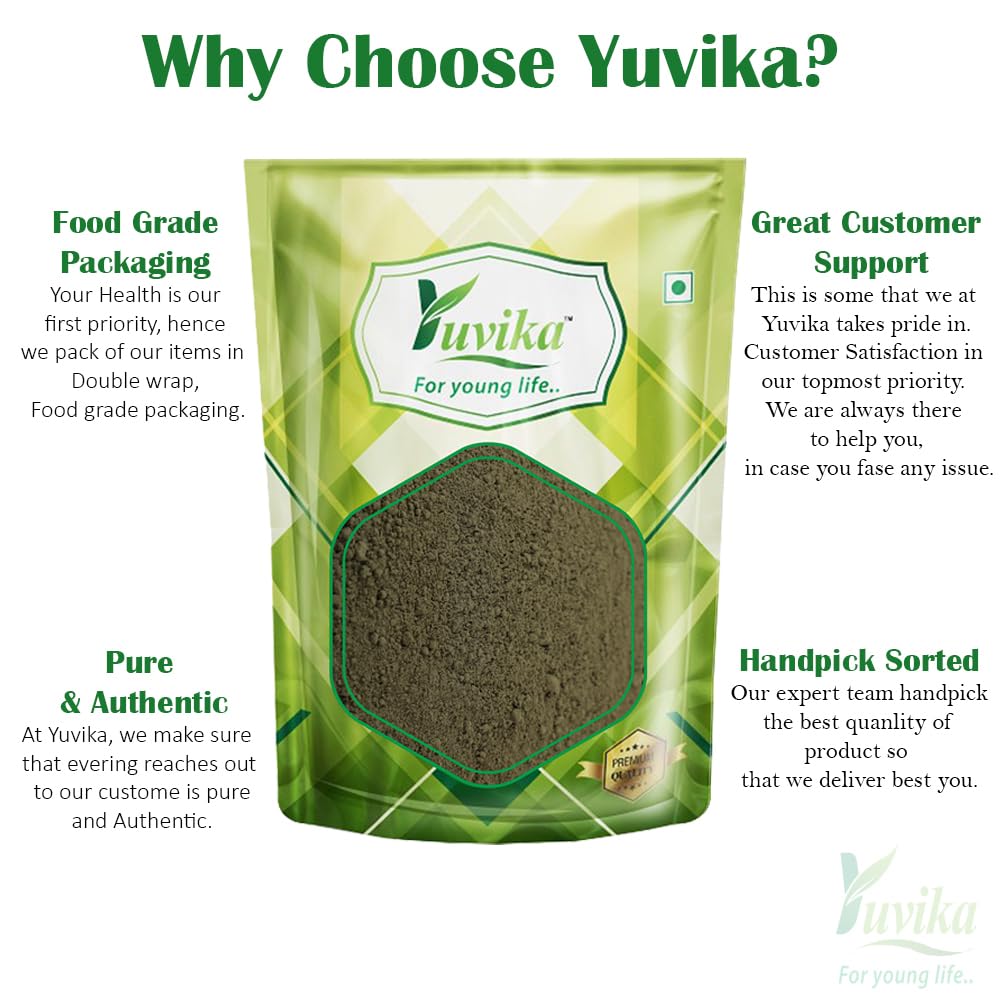 YUVIKA Bhangra Leaves Powder - Bringraj Powder - Eclipta Alba (100 Grams) – view 3