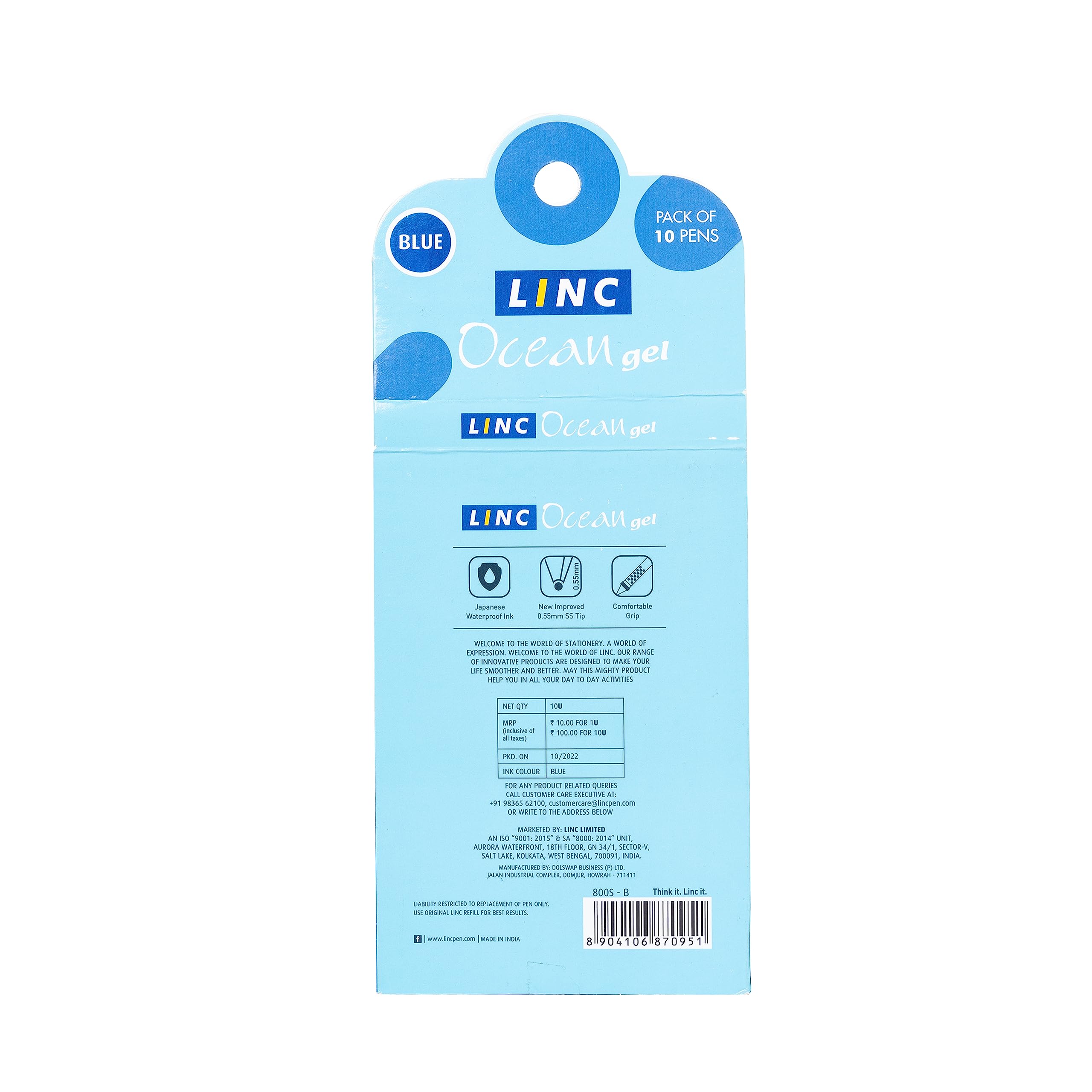 Linc Ocean Classic 0.55 mm Gel Pen – view 2