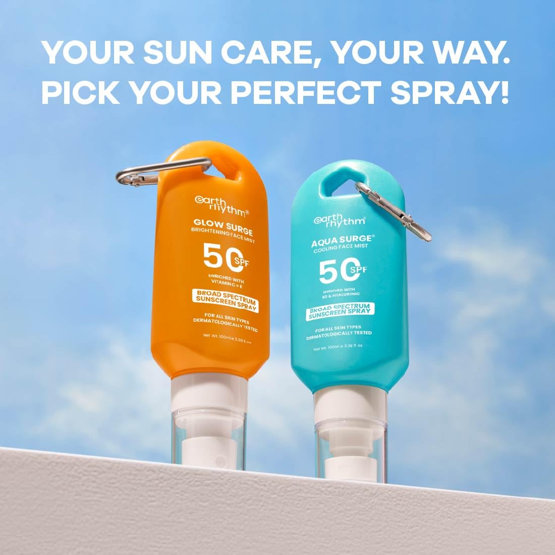 Earth Rhythm Glow Surge Vitamin C & E Brightening Sunscreen Spray SPF 50, No Parabens & No Oxybenzone – view 9