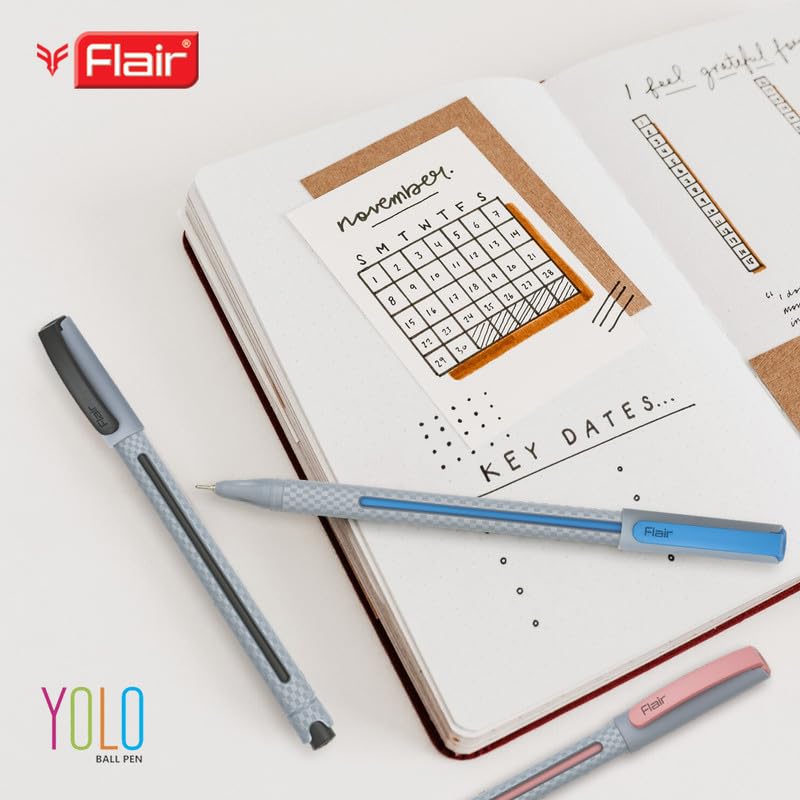 FLAIR Yolo 0.6mm Ball Pen Wallet Pack – view 6