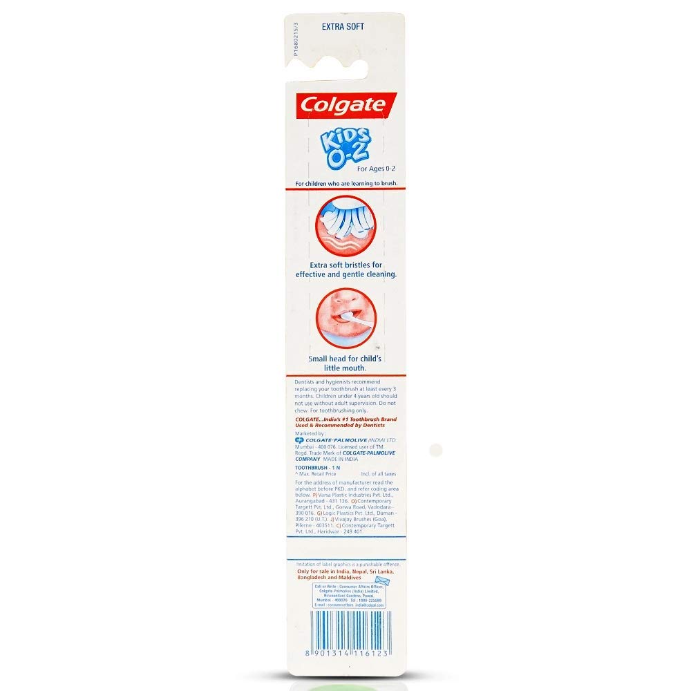 Colgate Kids 0 2 Years Extra Soft Toothbrush (1 Piece), manual, Orange – view 2