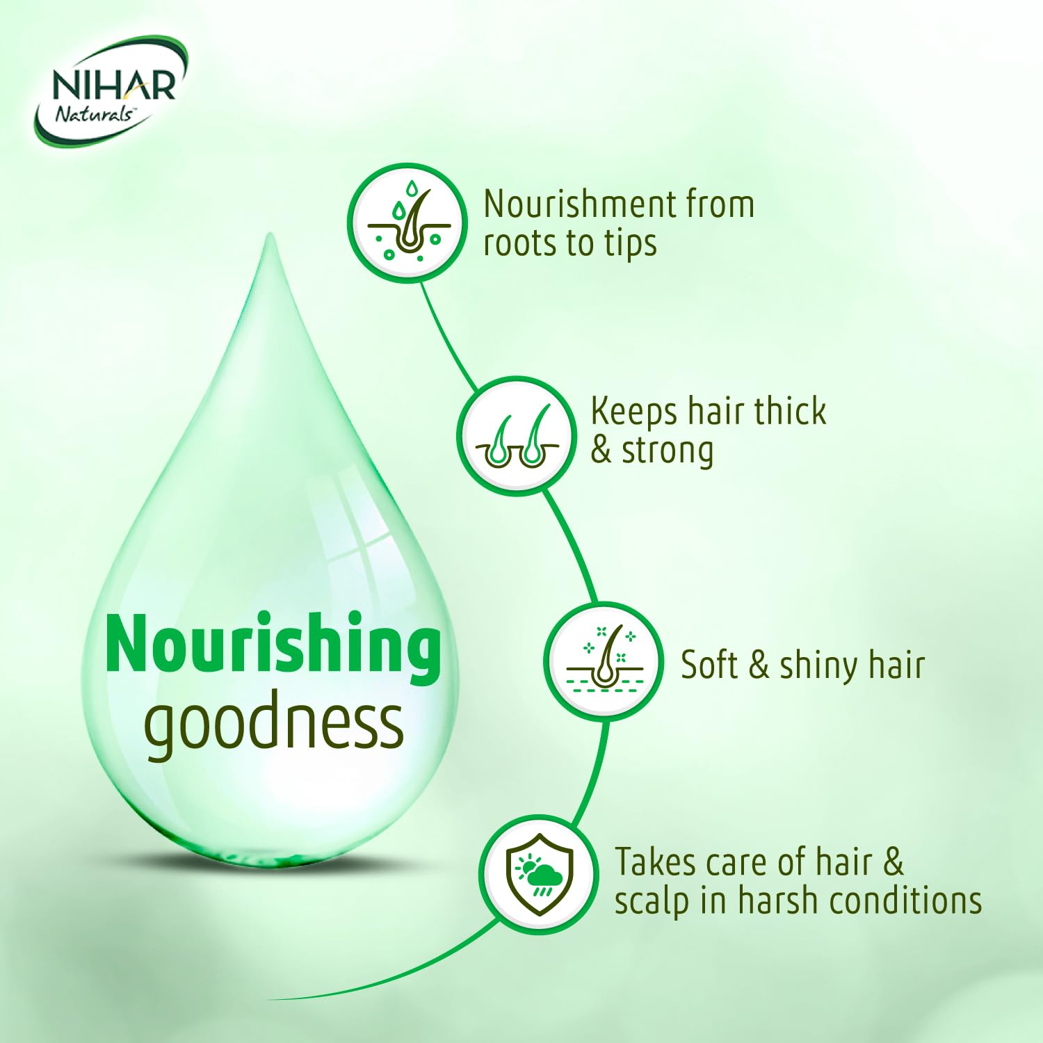 Nihar Naturals Jasmine Hair Oil - 400 ml – view 4