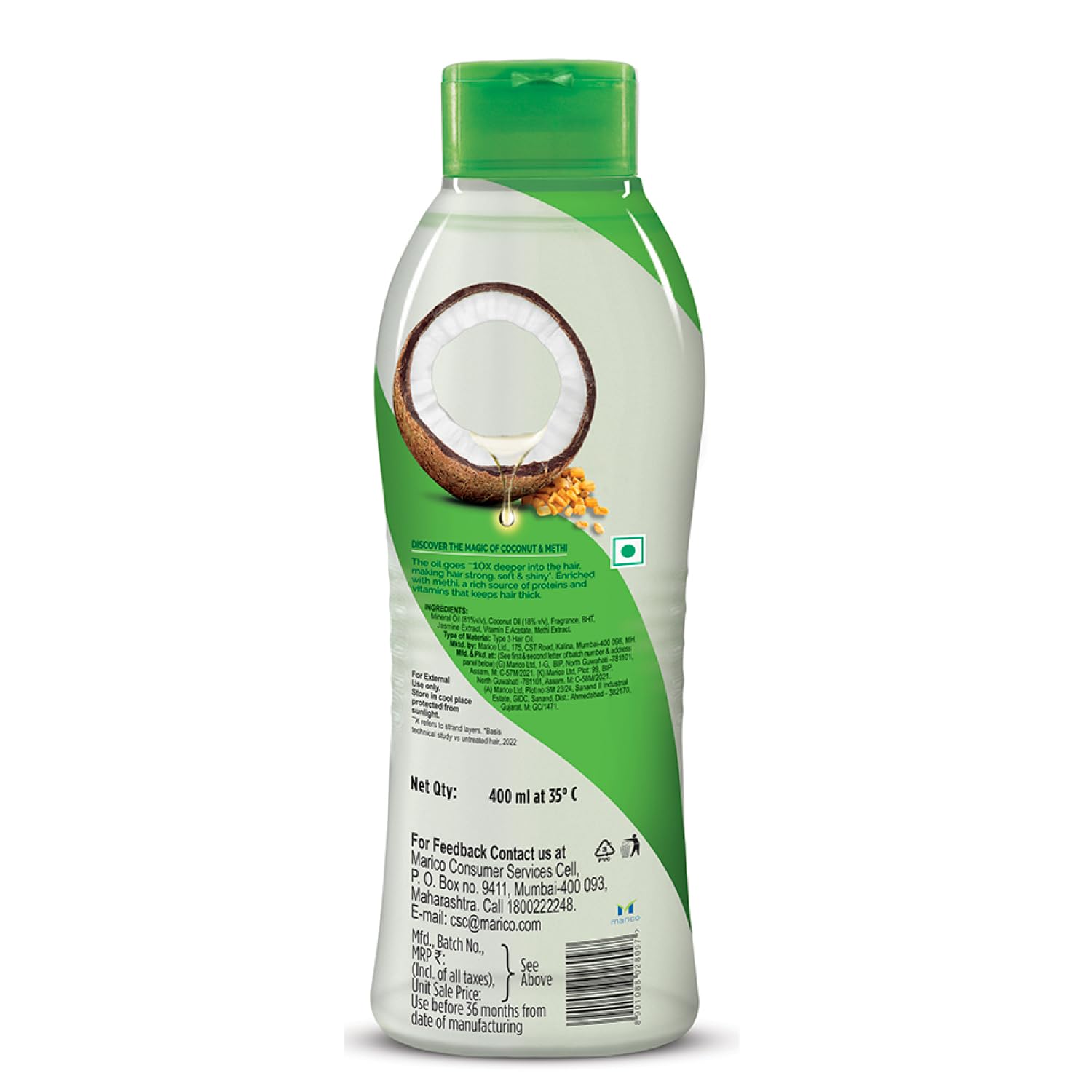 Nihar Naturals Jasmine Hair Oil - 400 ml – view 6