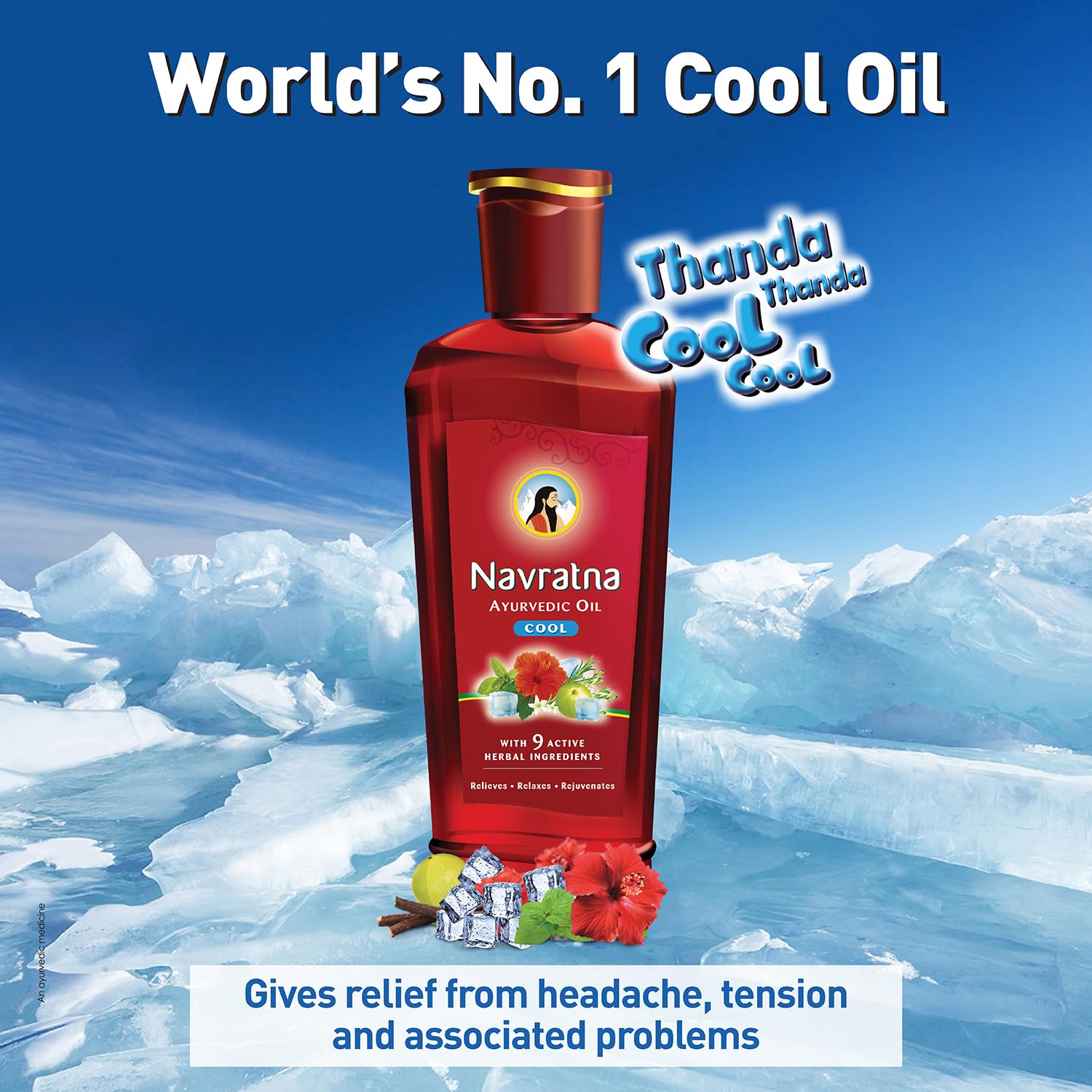 Navratna Ayuvedic Oil Cool 90ml – view 2