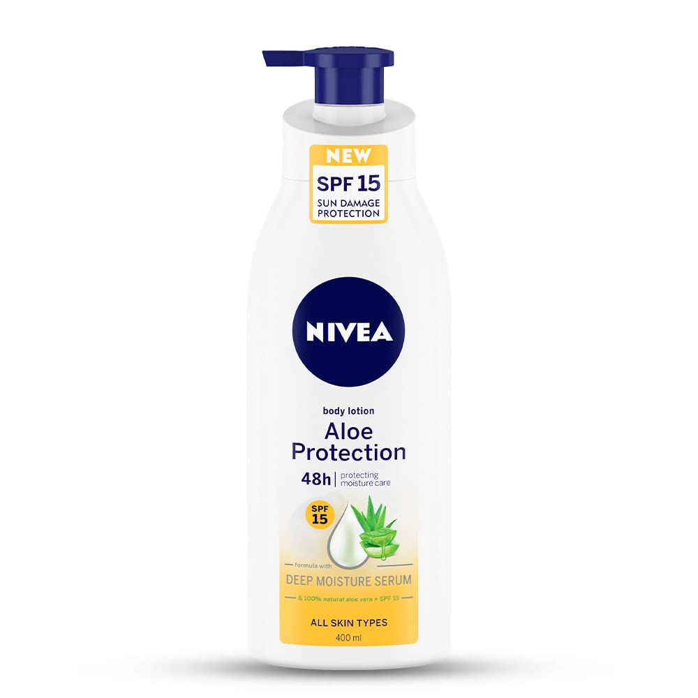 NIVEA aloe vera body lotion bottle for whole body hydration