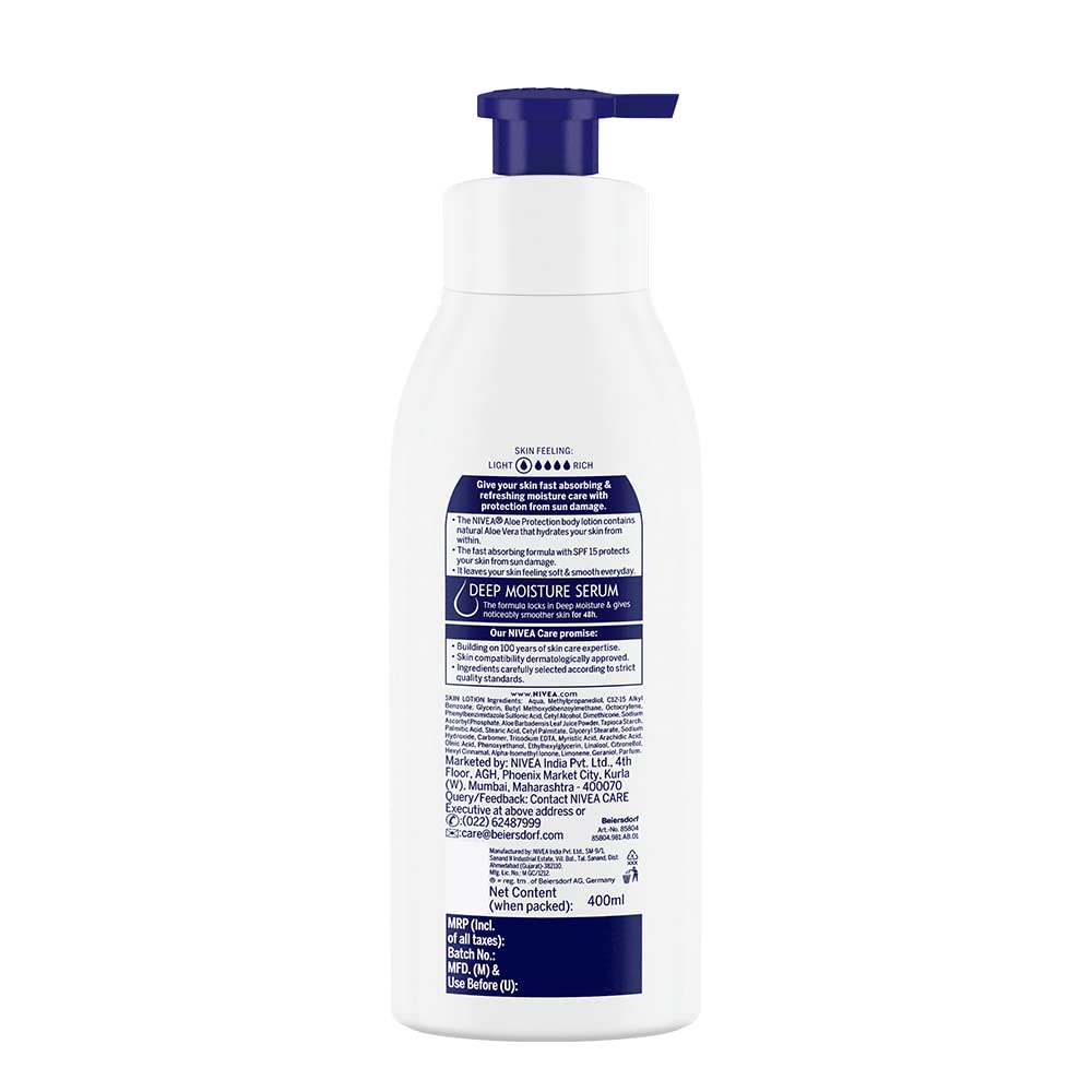 NIVEA Aloe Protection Body Lotion 400 ml – view 6
